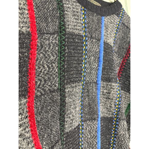 Vintage Croft & Barrow Coogi-Style 90s Textured Knit Sweater – Men’s L - Picture 3 of 6